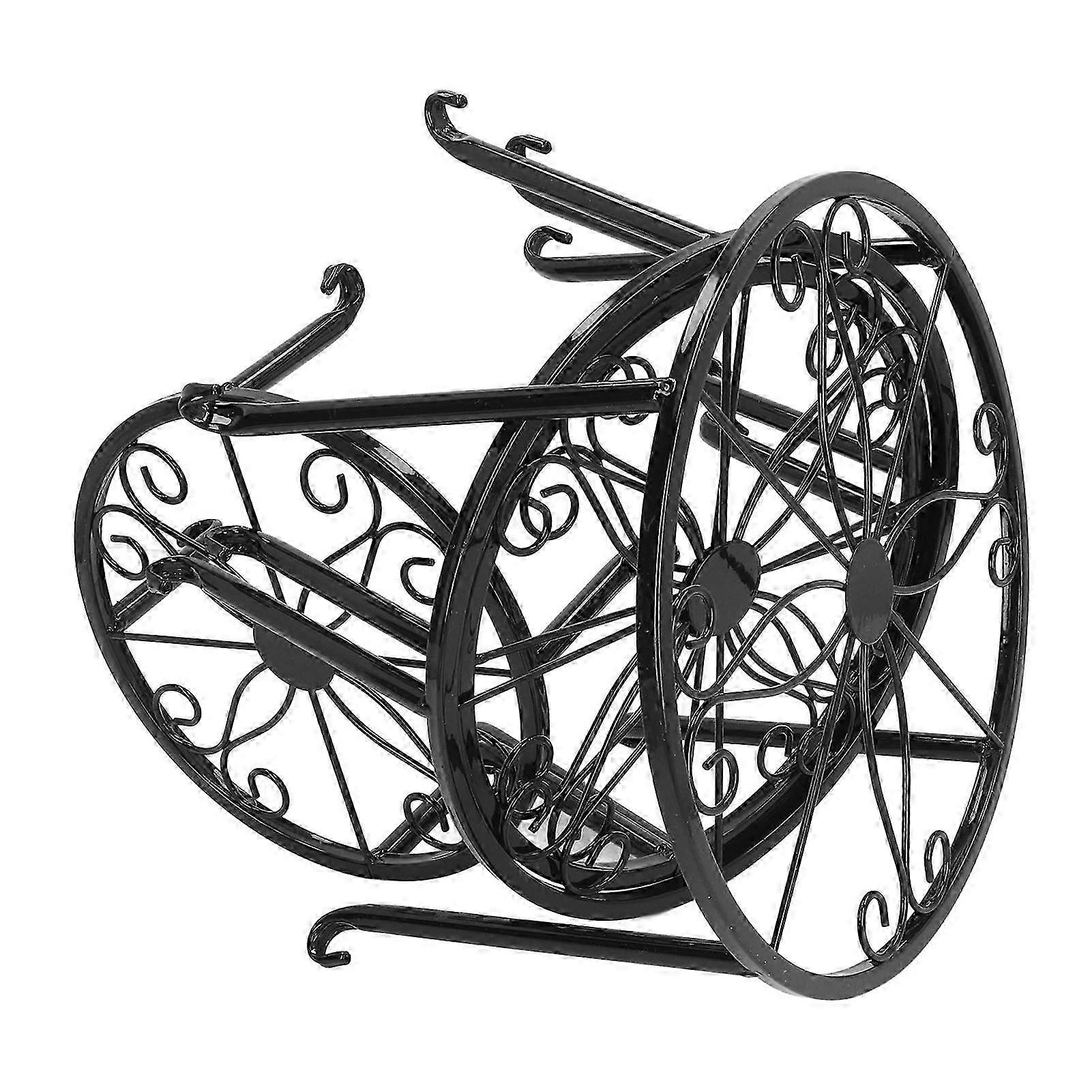 4 stk stabile jernplantestativ - metallstativ for blomsterpotter