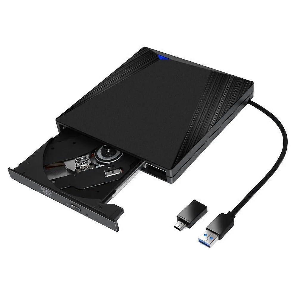 External USB 3.0 DVD Player Optical Drive Burner and Reader for Laptop PC UltraThin Portable