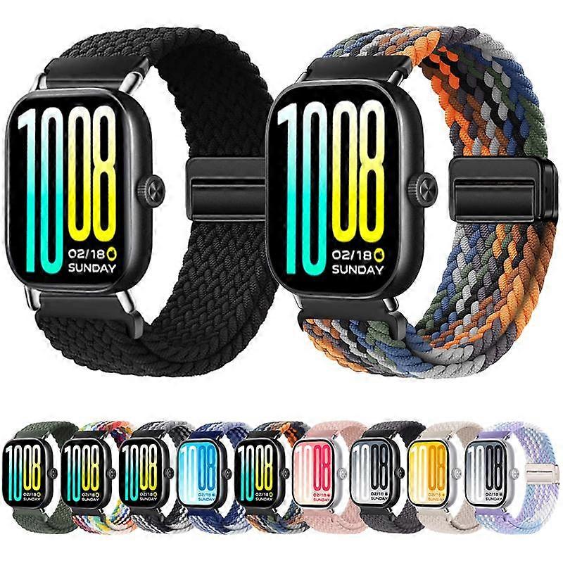 Magnetisk spänne Nylonflätad Loop Klockarmband