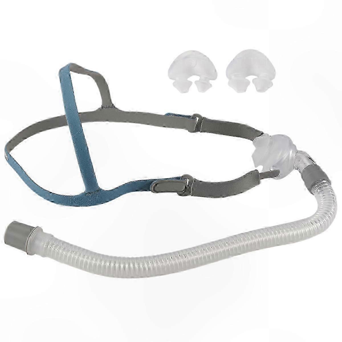 Nasal CPAP Mask with Adjustable Headgear for Snoring and Sleep Apnea Support Size S M L