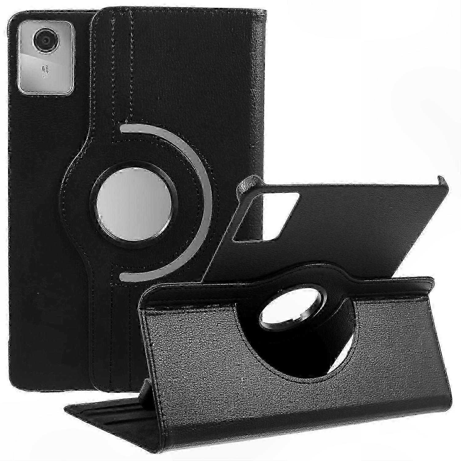Rotating Stand Leather Case for 11 Inch Tablets, Protective Cover with Adjustable Viewing Angle p