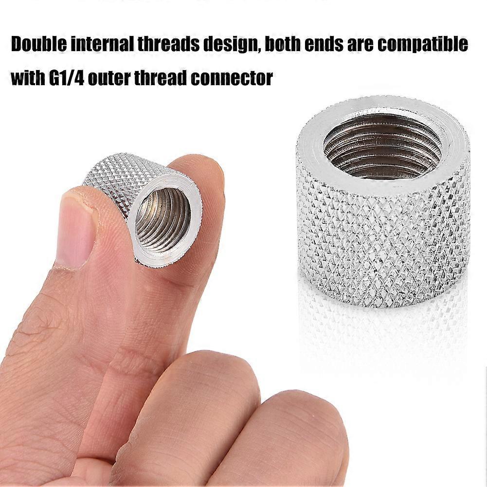 2 pcs Female To Female G1/4 Threaded Fitting Extender compatible with PC Liquid Cooling