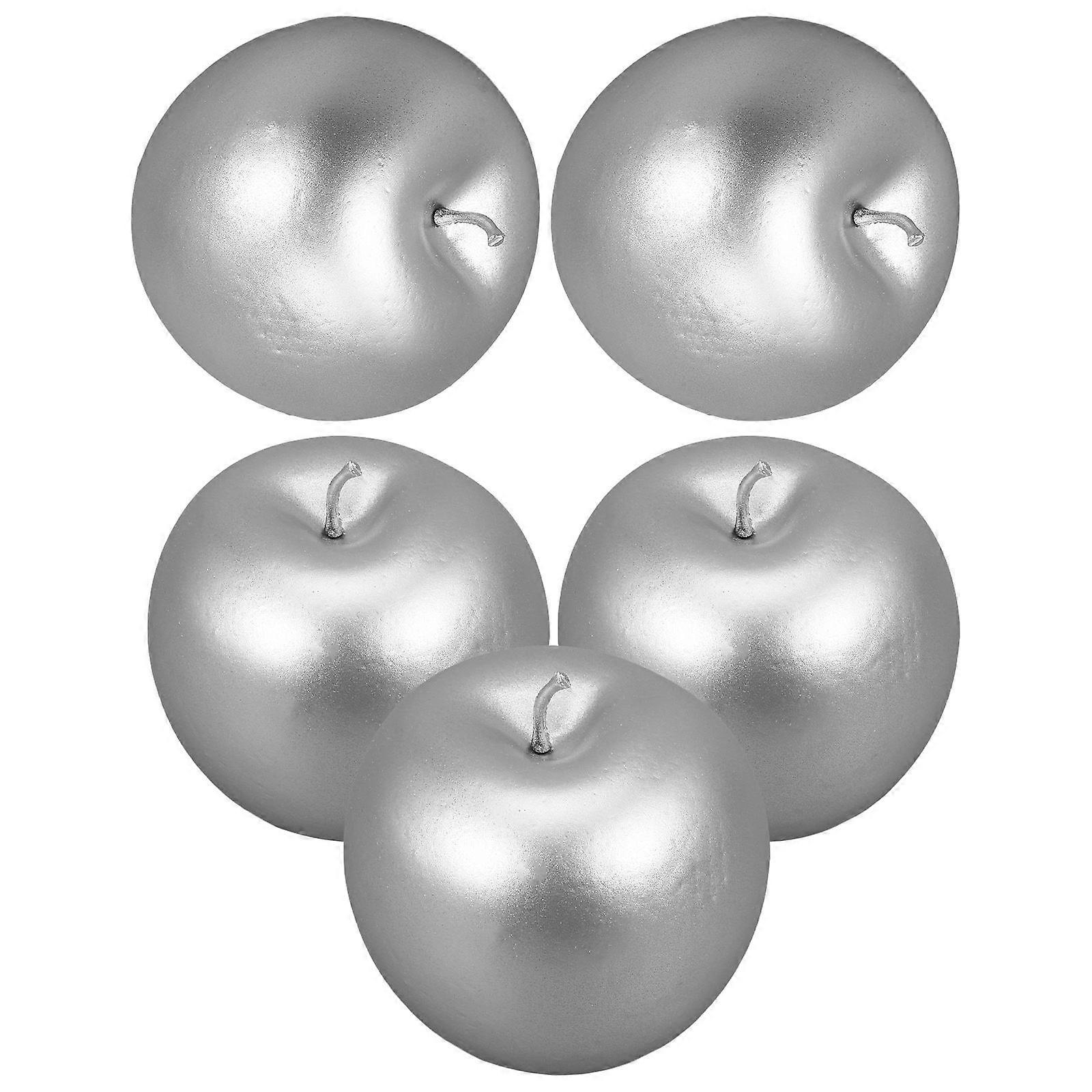 Foams Fake Model for Decoration 20Pcs Silver Artificial