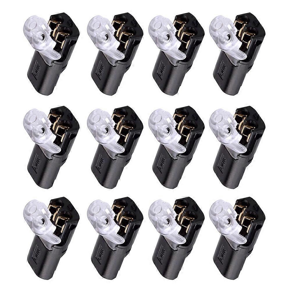 50PC 2Pin Way Plug Wire Cable Snap Connectors Waterproof Electric Wire Double-Wire Plug-in Connector with Locking Buckle