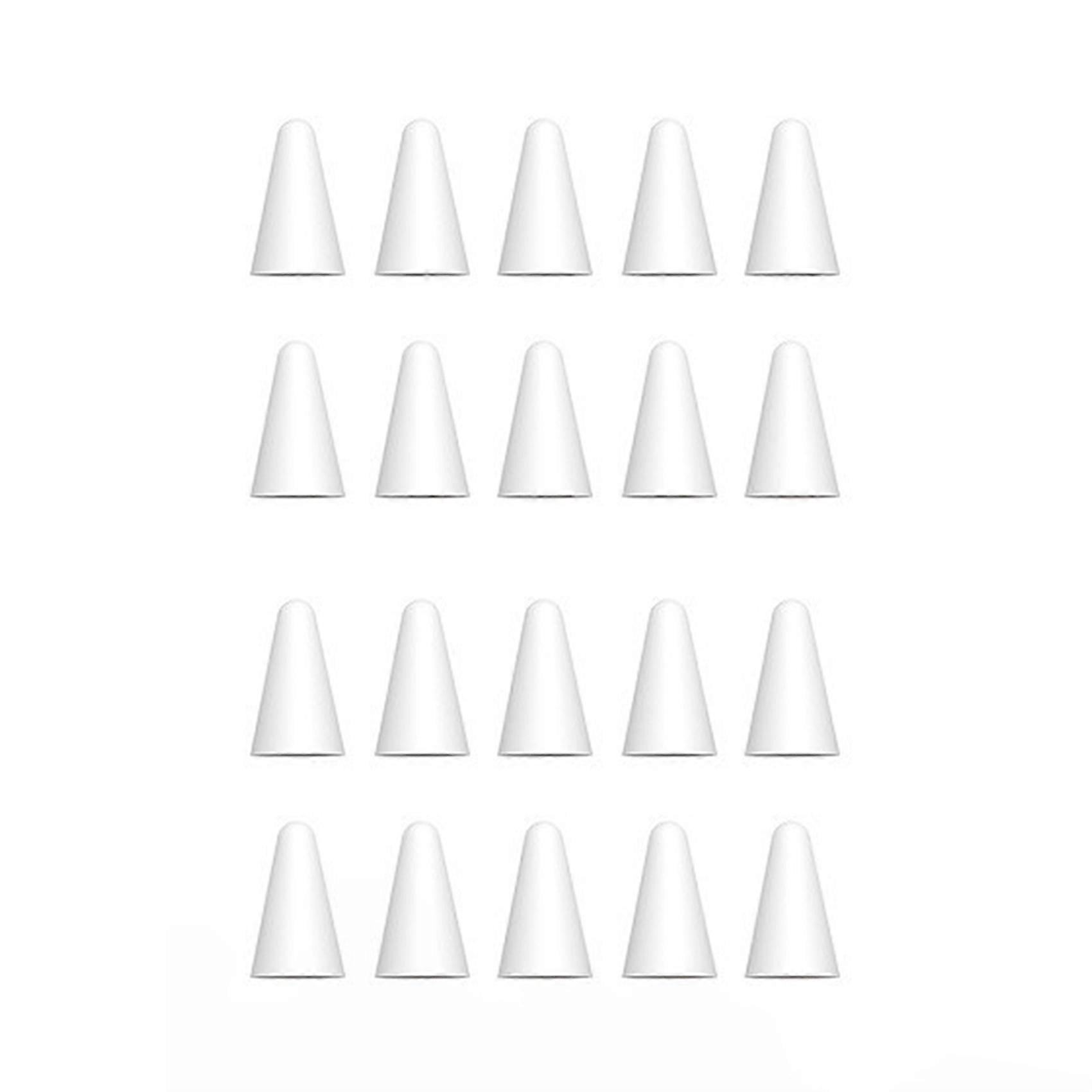 20Pcs Silicone Replacement Tip Case Protective Cover for 1St 2Nd Touchscreen Stylus Pen Case White