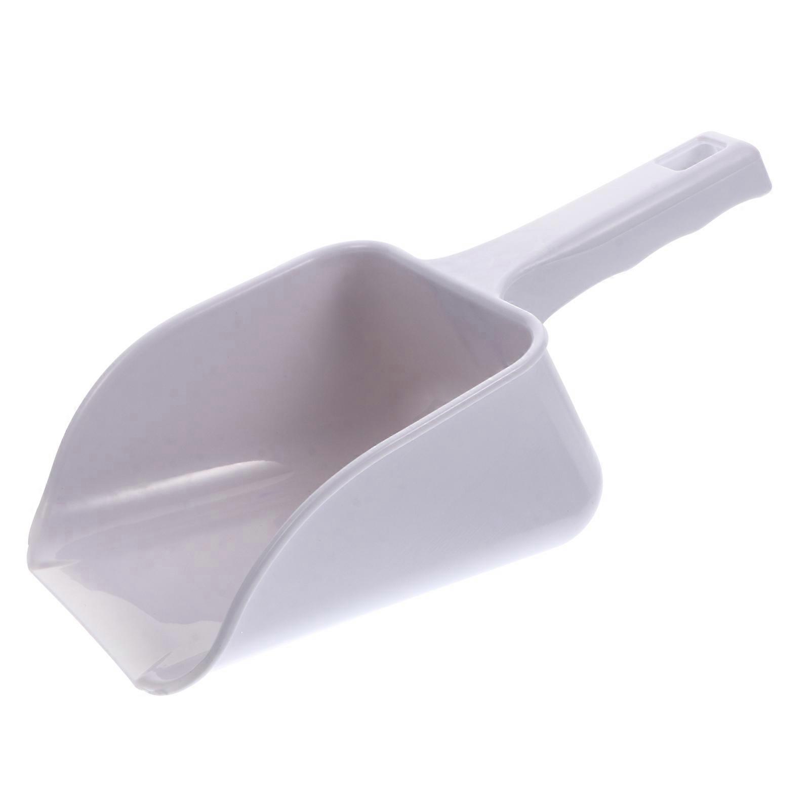 Plastic Ice Scoop for Freezer Bin Practical 1Pc White