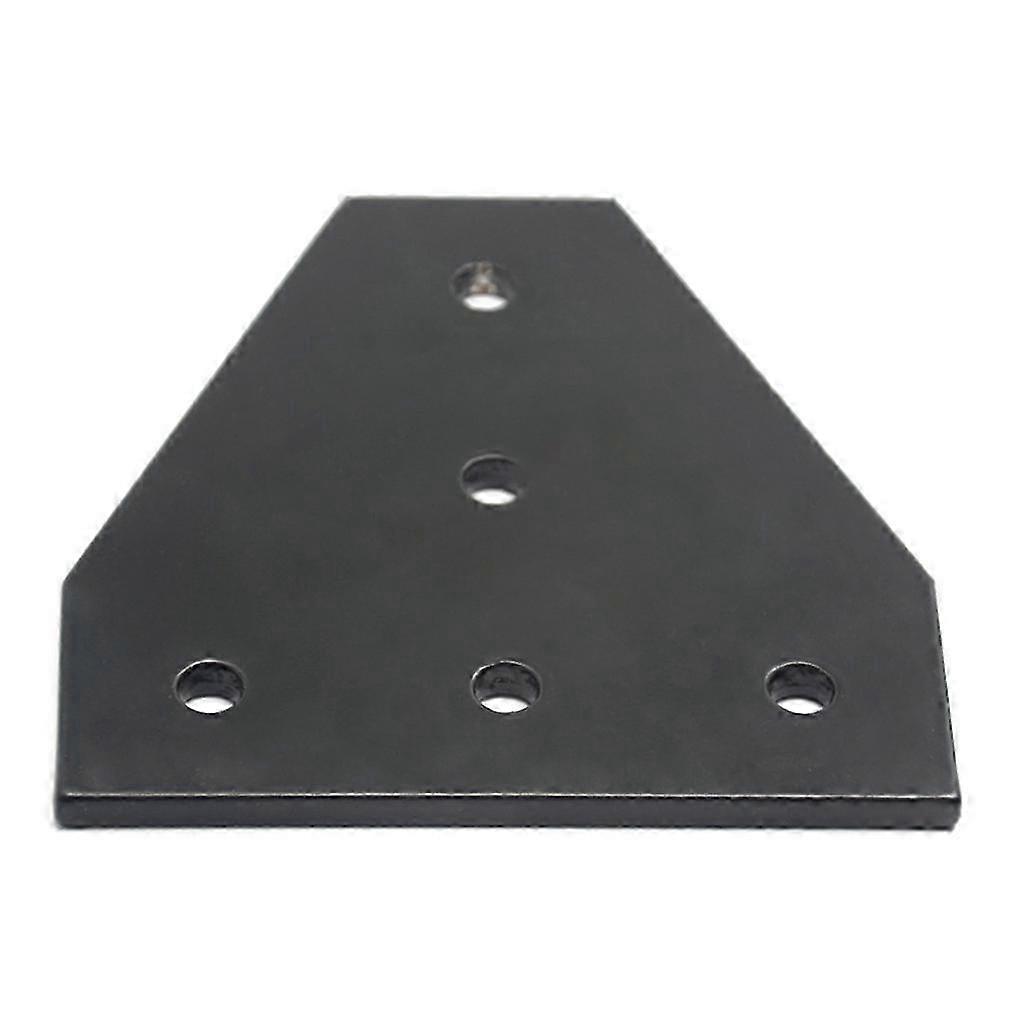 Black Junction Plate with 5 Holes Corner Angle Strip Connection for 2020 Aluminum Profile for T / L Shape
