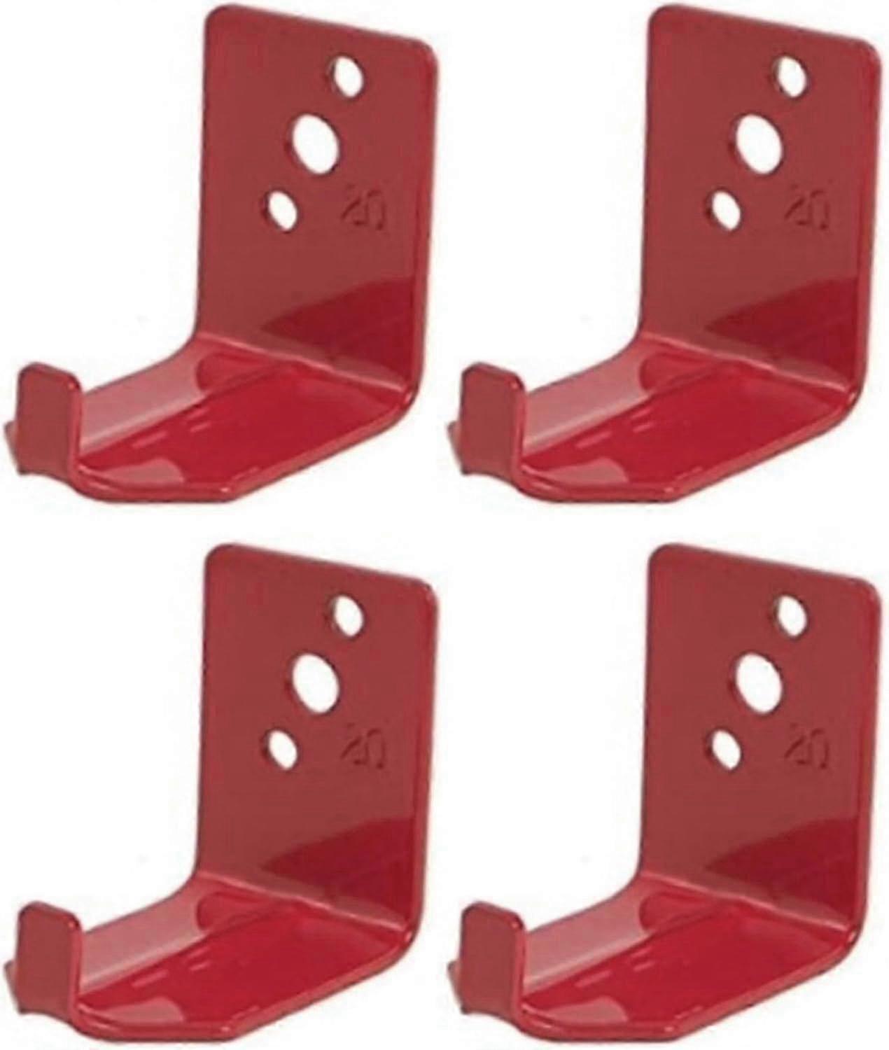 4Pcs Universal Wall Bracket for Fire Extinguishers - Suitable for Dry Chemical & Water Types