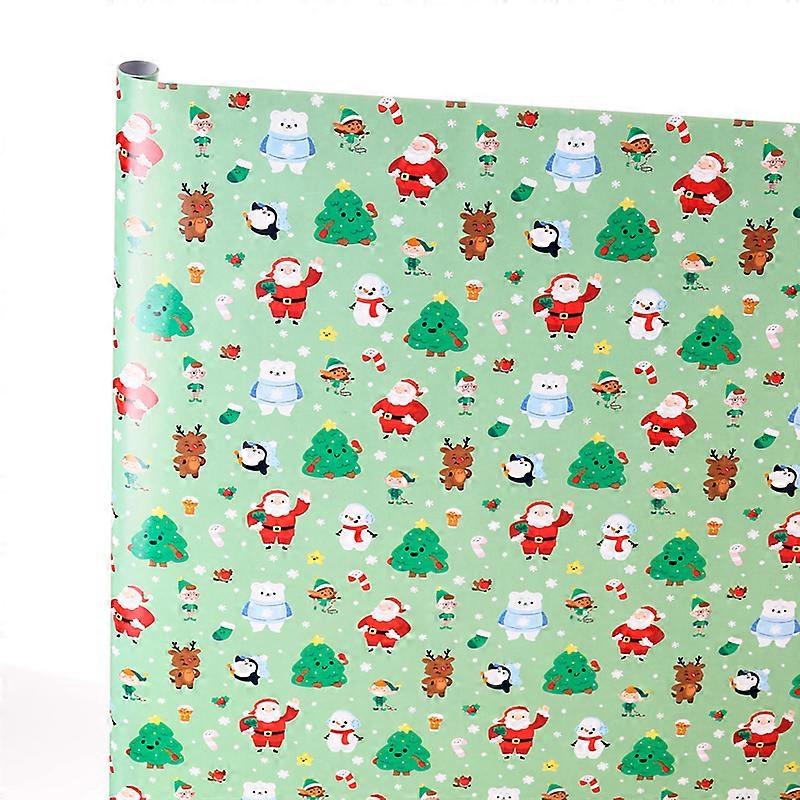 Wrapping Paper 3m Roll - Christmas Jingle Bunch 1 Pack