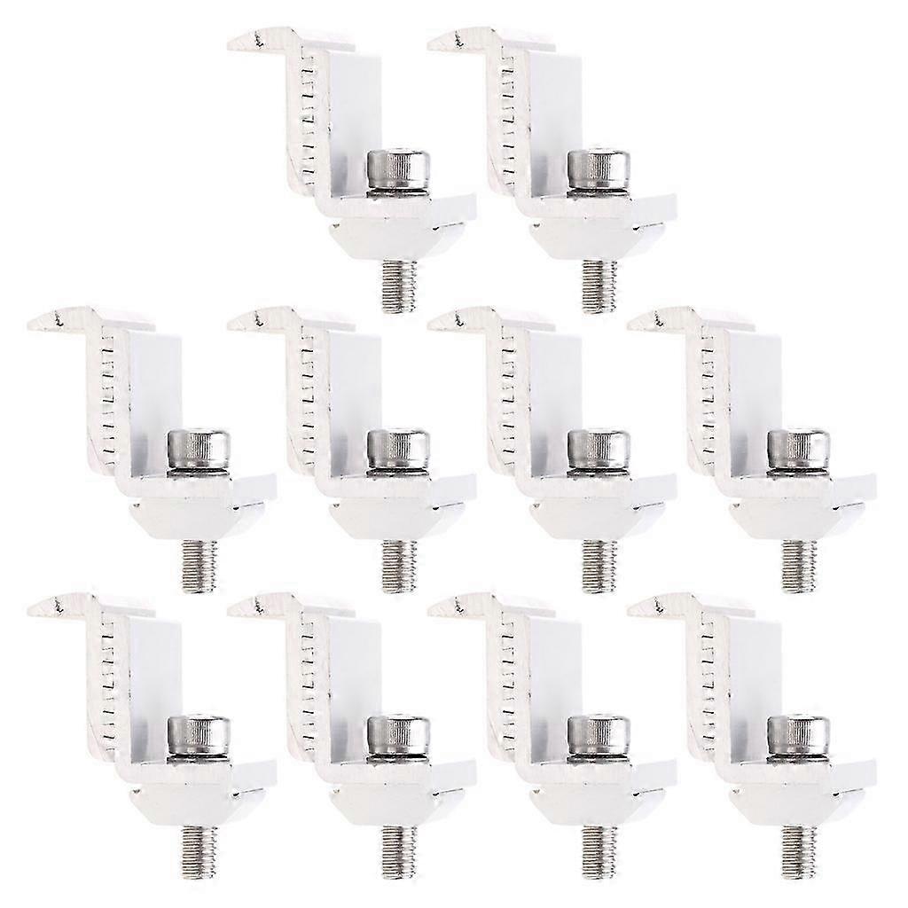 10Pcs Adjustable Clamp 39mm Block Solar Panel Mounting Bracket Components