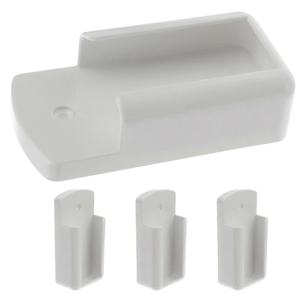 Remote Control Holder Self Adhesive Wall Mount 4Pcs Plastic Organizer