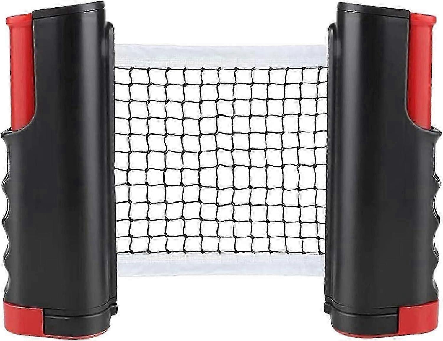 Retractable Ping Pong Net, Portable Table Tennis Net Stand, Perfect for Ping Pong Table, Desk, Dining Table, Adjustable Length 190CM