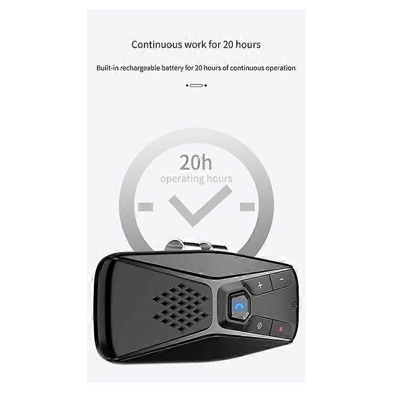 Bluetooth Car Kit Handsfree Speakerphone Wireless with Microphone