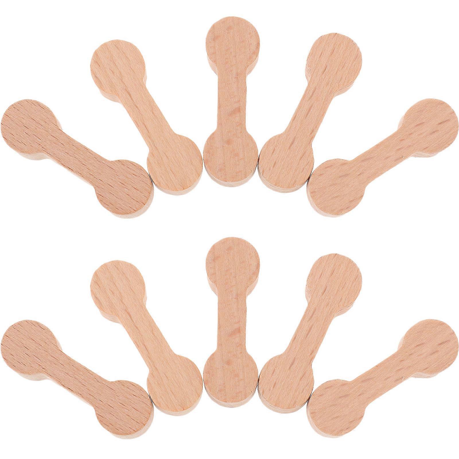 10 stk. togskinnekoblinger, togskinnekoblinger i tre, togskinnedeler