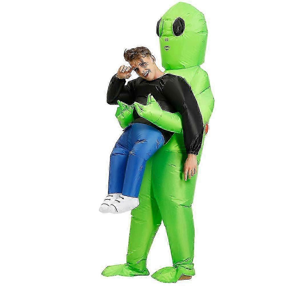 Inflatable Green Alien Costume Suit Cosplay