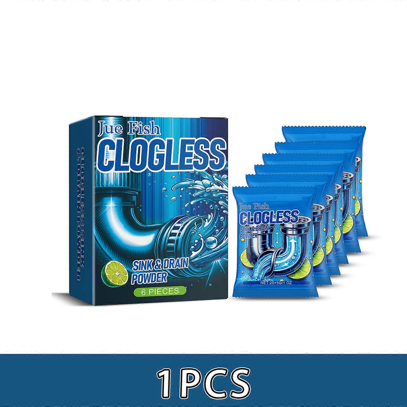 Poudre de d��blocage de vidange, 6 pi��ces, d��sodorisant d'��vier, nettoyeur de tuyaux, poudre de d��blocage de toilettes, poudre de d��blocage d