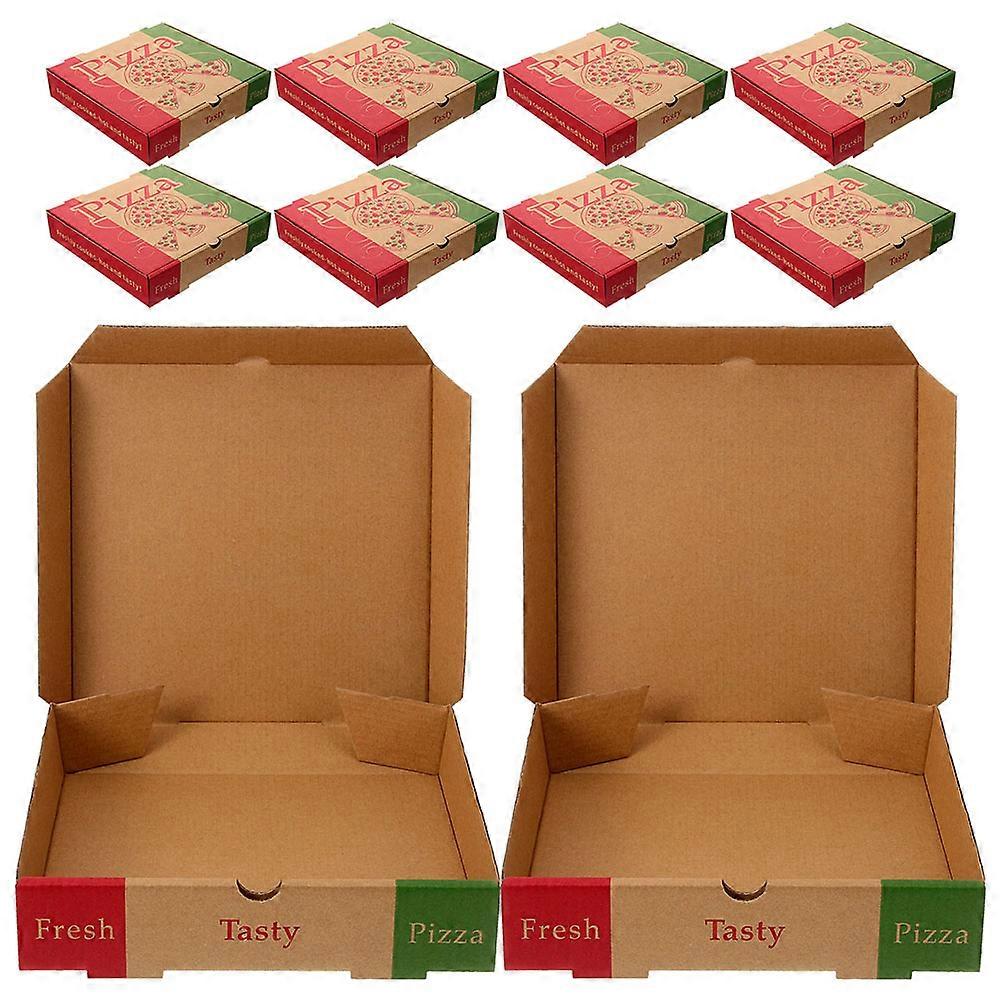 Pizza Wrapping Box Paper Storage Container for Storage Use 10Pcs