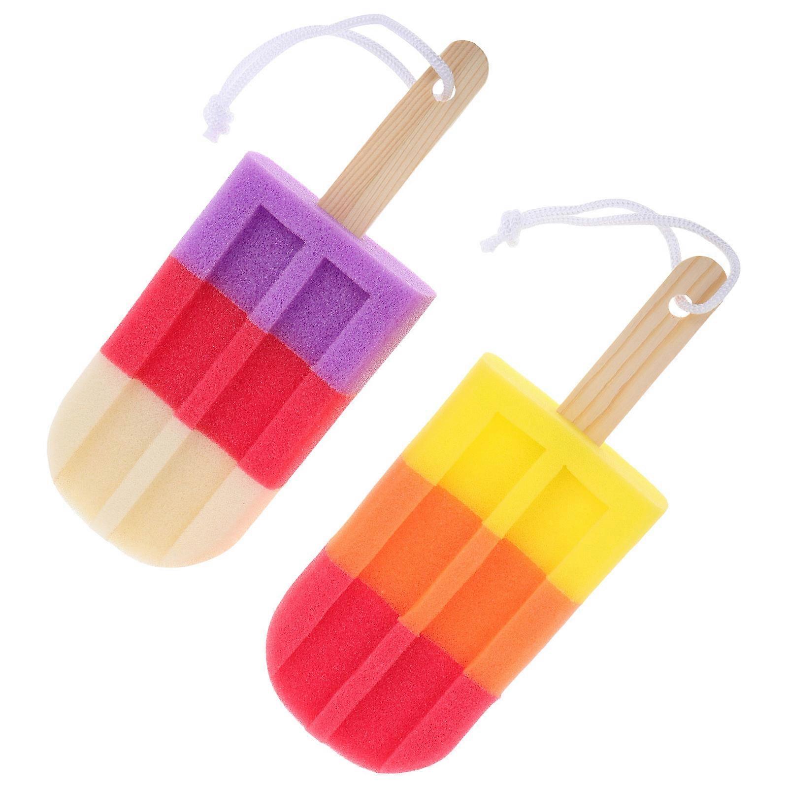 Exfoliating Cream Sponge for Bathing 2Pcs Soft Bath Body Sponge