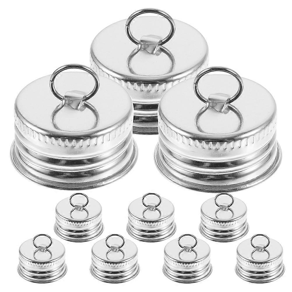 12Pcs Aluminum Screw Caps for Bottle Sealing with Precision Threads