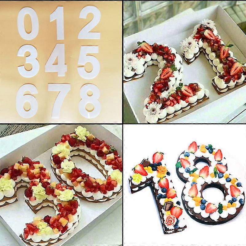 Digital cake mold, chiffon birthday cake base template, freely combinable mold