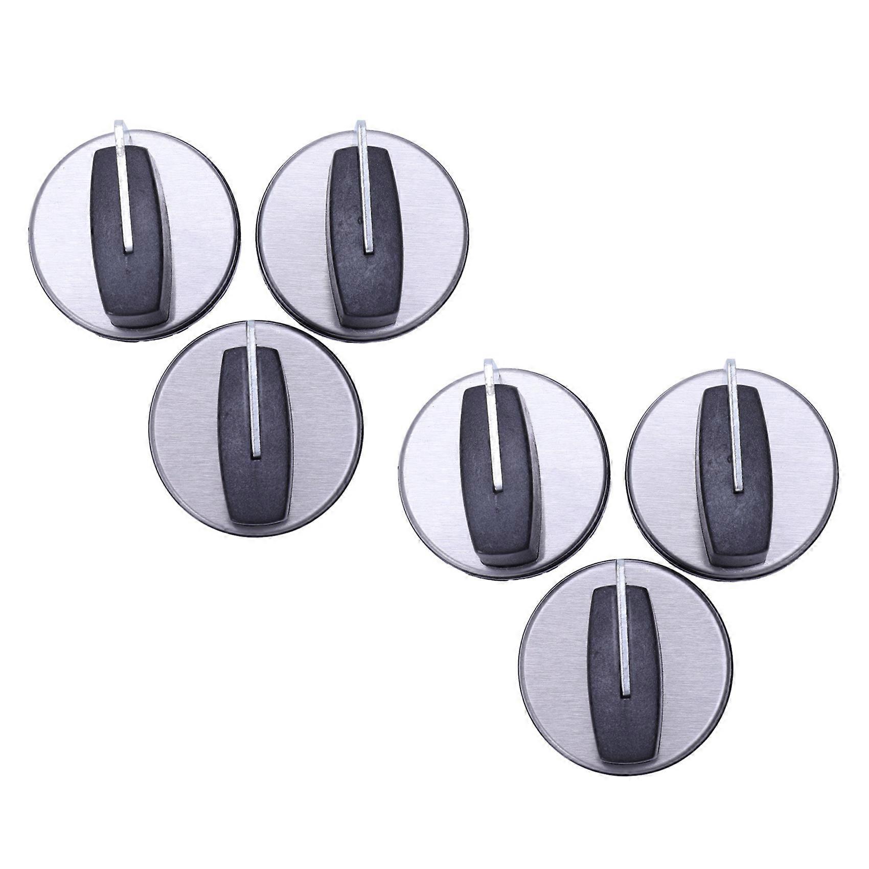 Universal Burner Parts Knobs Oven Rotary Switch Control Switch Gas Stove 6 Pcs