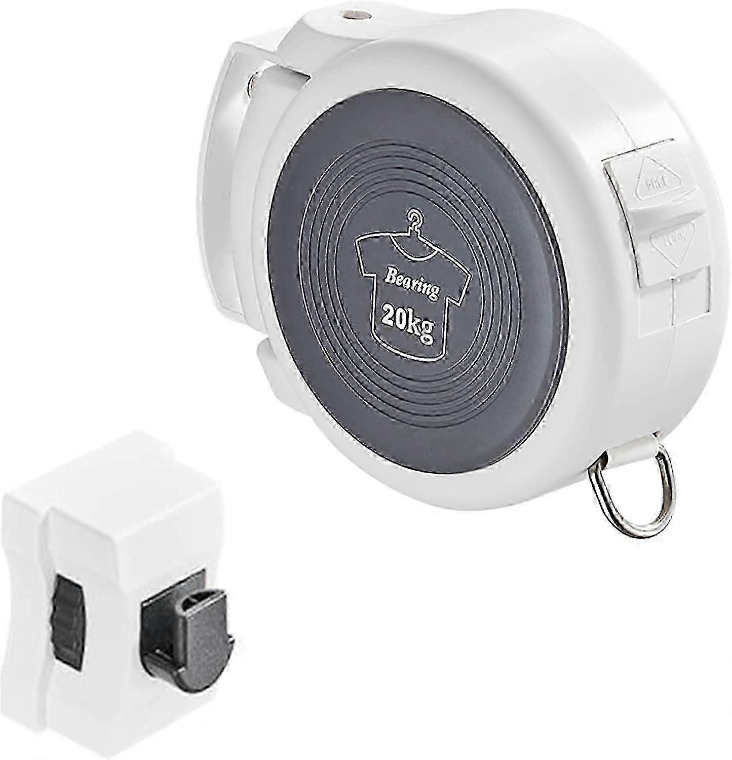 Retractable Reel Clothesline, Windproof Laundry Washing Line, Non Slip Extendable Drying Line