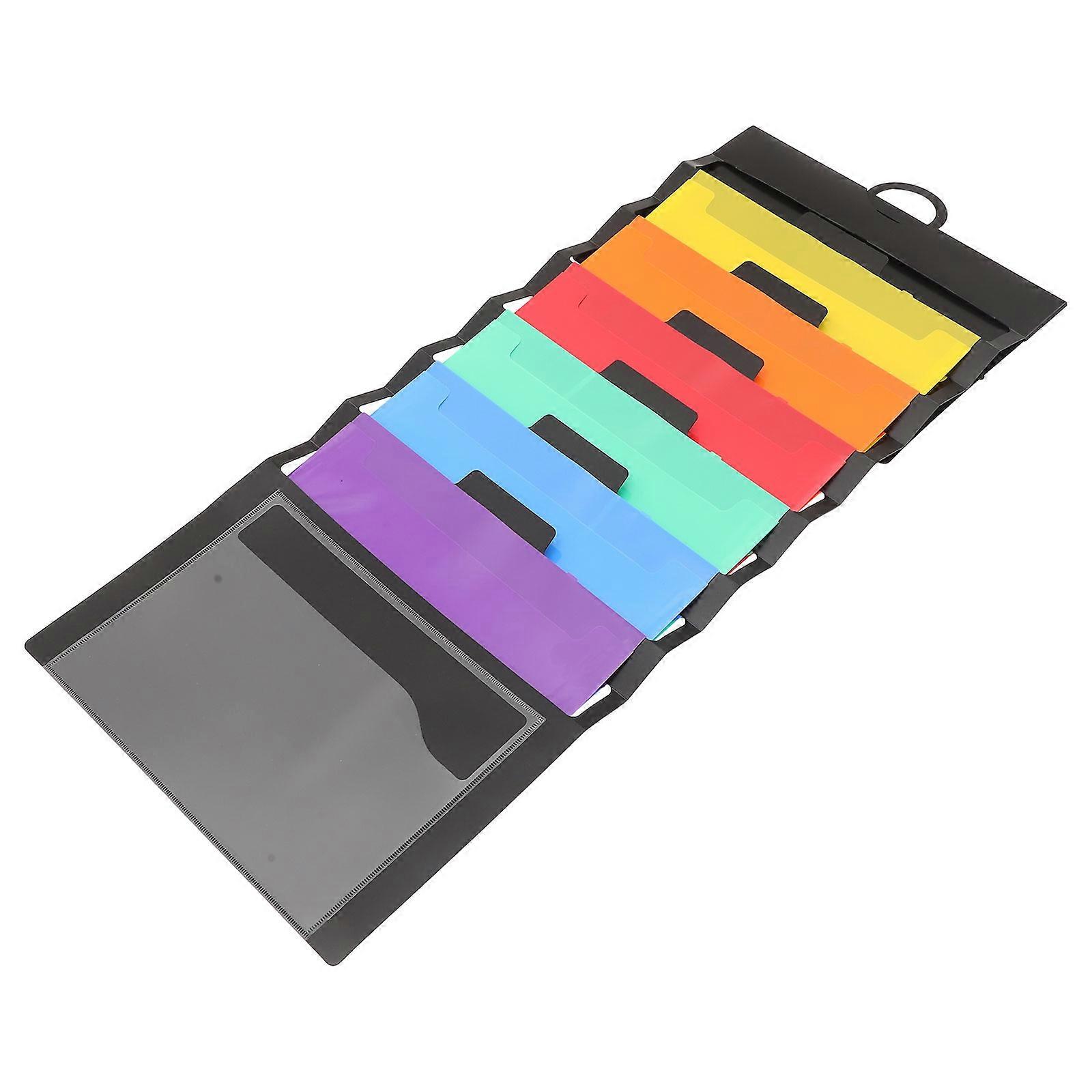 Document Organization File Holder 4Pcs Black Rectangular Storage Solution For Home Office School Travel