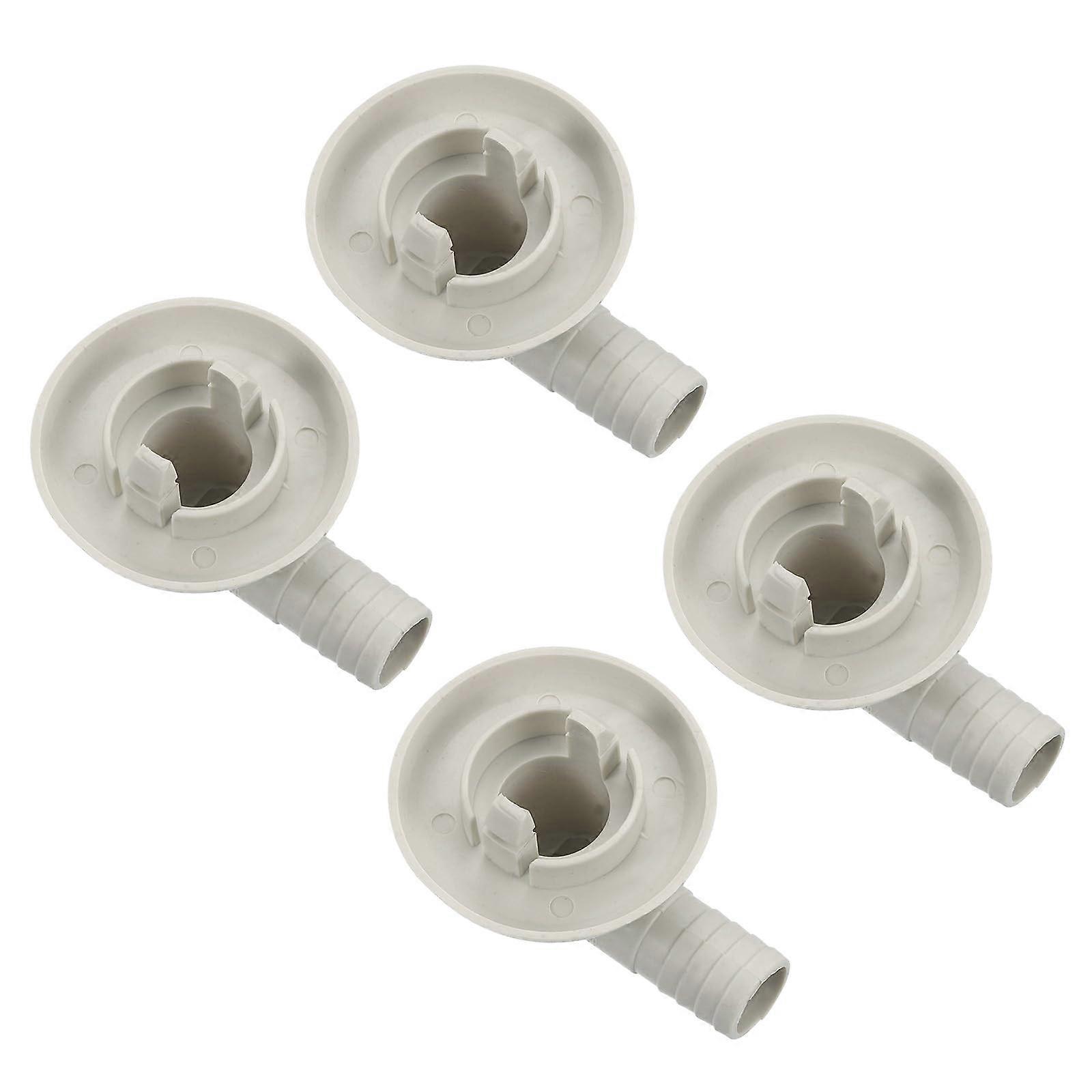 4Pcs 25mm Air Conditioner Drain Hose Connector Elbow Fitting with Rubber Ring for Mini Split and Window AC Units