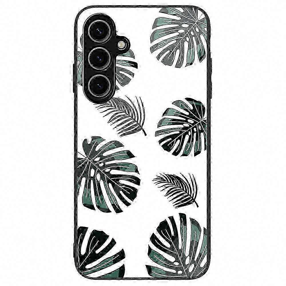 Galaxy S24 Fe Phone Case With Tempered Glass, Pc Tpu Protective Cover Pattern Design