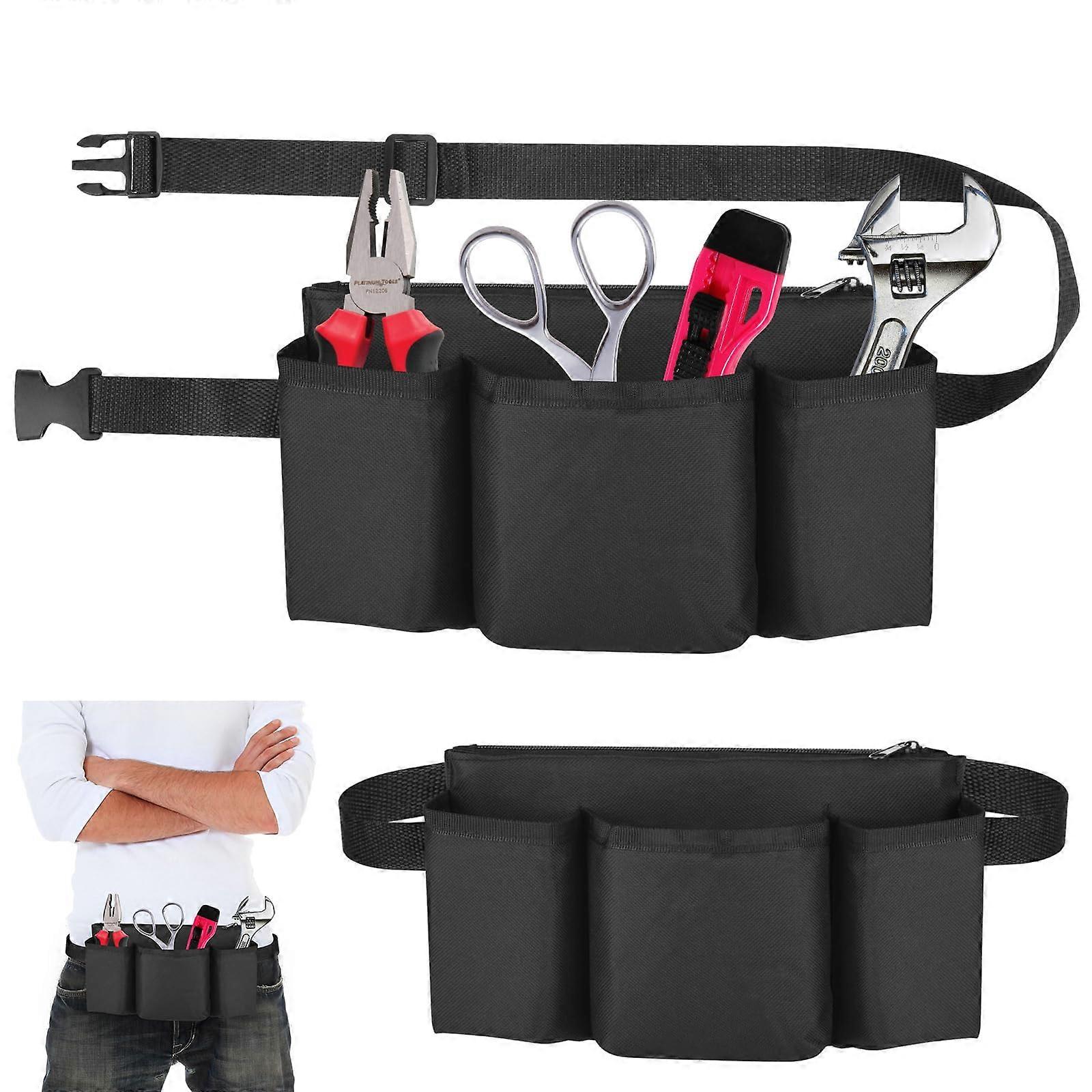Adjustable Waterproof Tool Belt with Multiple Pockets for Gardening and Woodworking