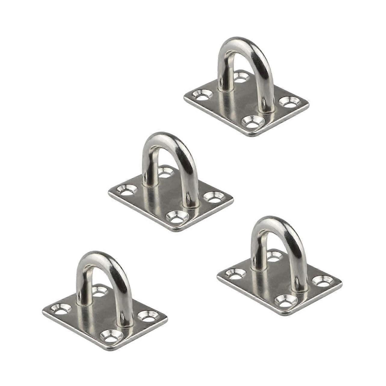 Stainless Steel Wall Hooks 4pcs Removable RustResistant Hammock Hanging Set for Easy Installation