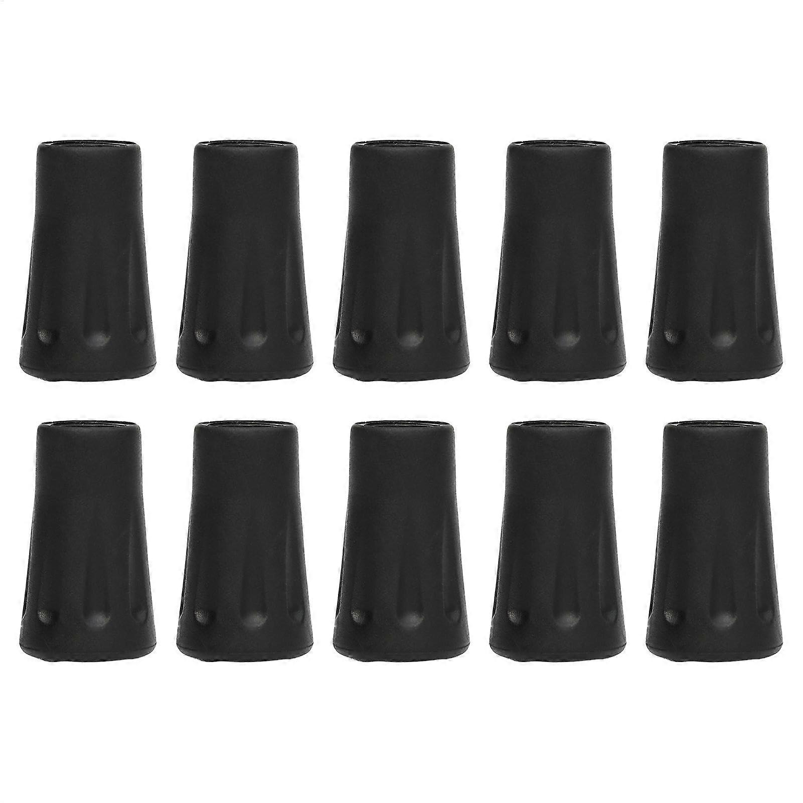 10Pack NonSlip Trekking Pole Tips Durable Walking Stick Rubber Ends Hiking Replacement