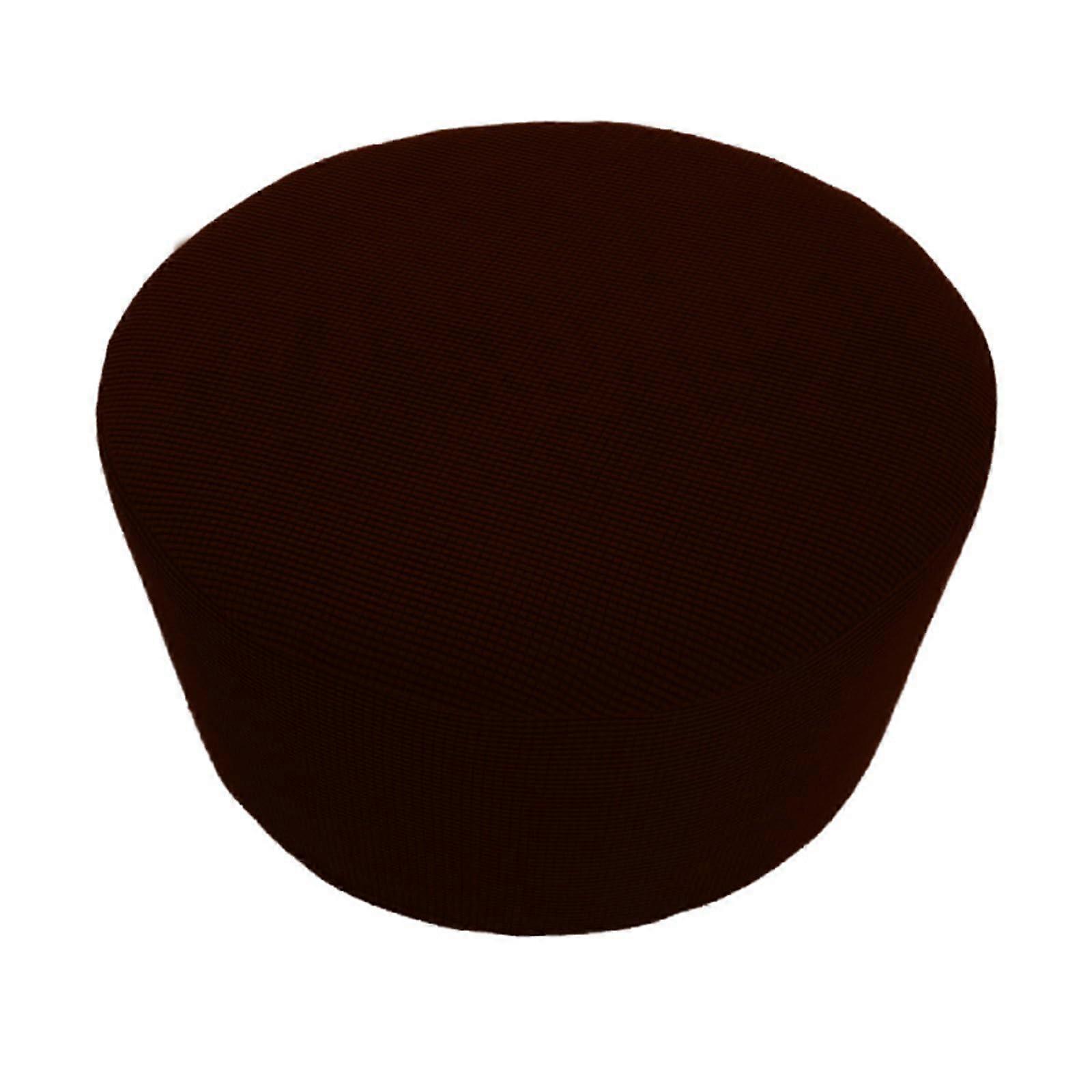 Soft Ottoman Covers for Round Stools, Full Coverage Elastic Slipcover, Child Safe, Spill Resistant, Durable Fabric