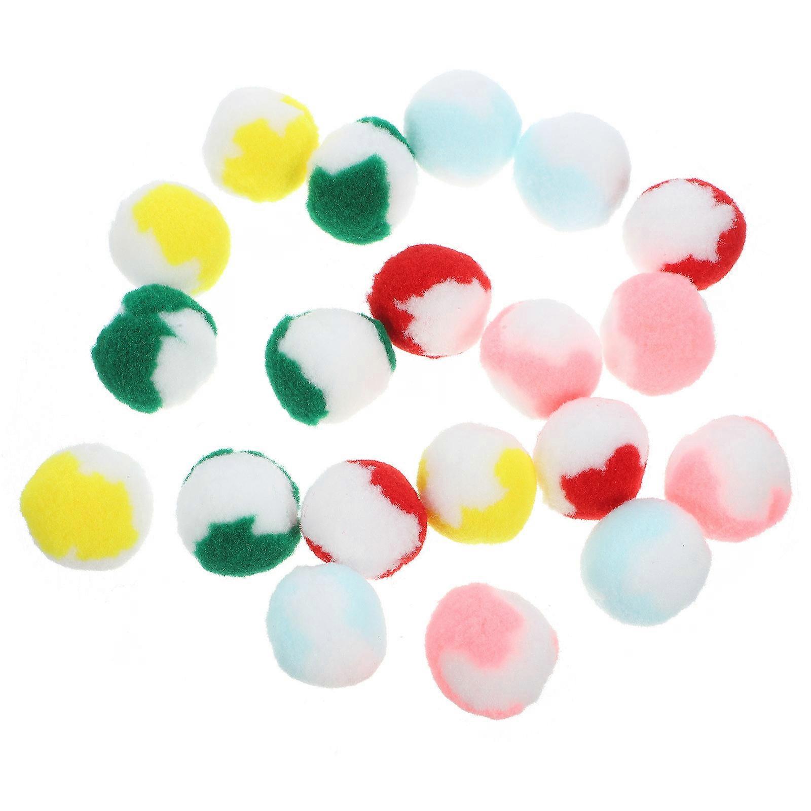 Plush Cat Toy Balls for Play and Exercise 80Pcs Assorted Color Kit
