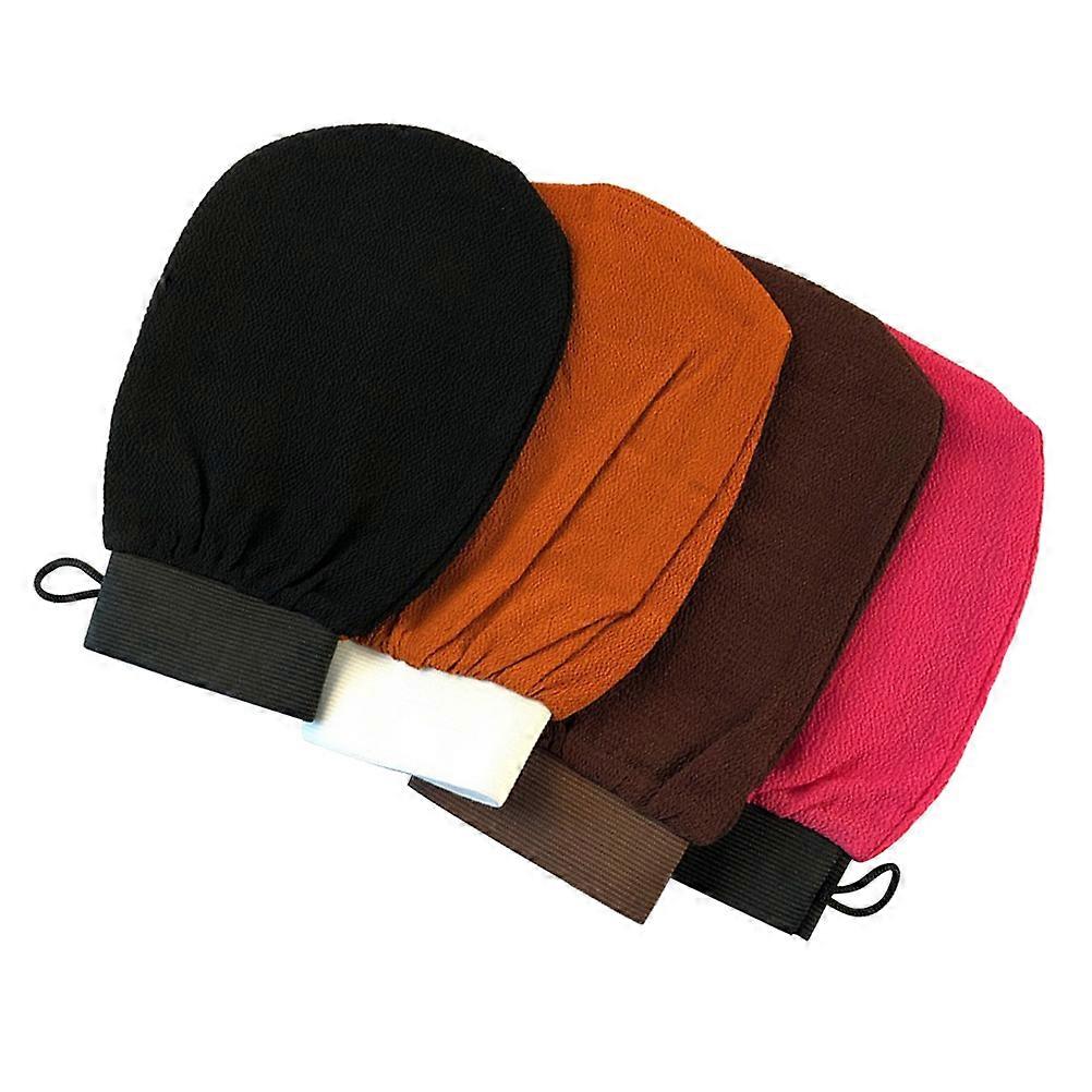 Bathing Gloves Exfoliating Gloves for Bath Use 4Pcs Mixed Color Pack