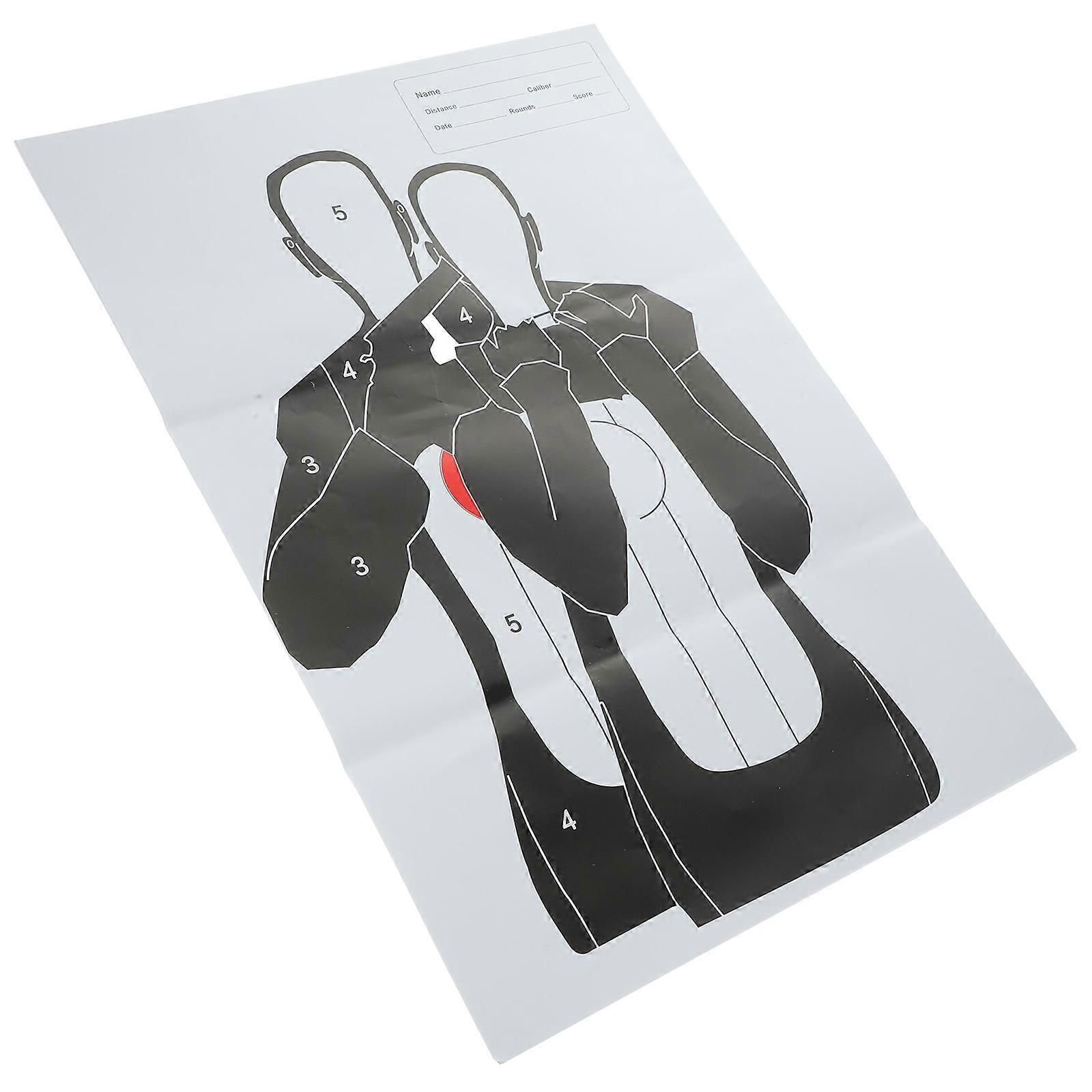 6 Sheets Paper Training Target for Practice Use Competition