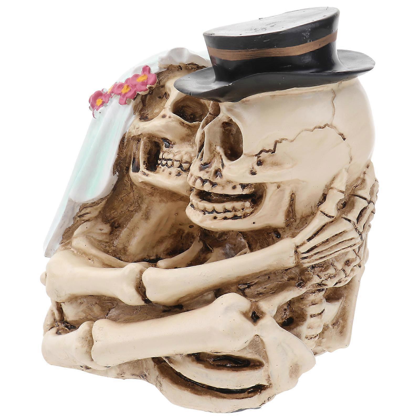 Desktop Decor Resin Skull Model Decoration for 3Pcs Skull Craft