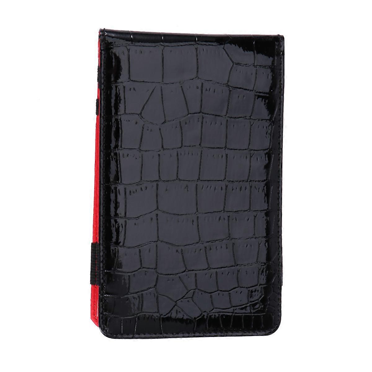 PU Scorecard Keeper with Sturdy Writing Slab for Record Use Compatible with Standard Scorecards Easy to Carry Black