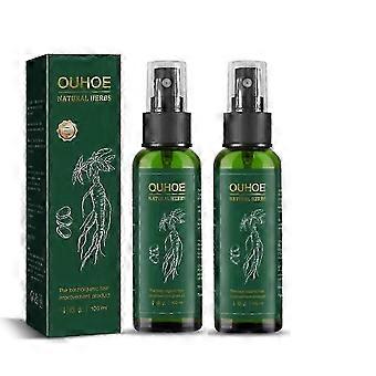 2025 2PCS Herbal Spray Regrowth Nourishing Ginger Oil Serum Promote Quickly Grow Thick Hair Growth Prevent Hair Loss