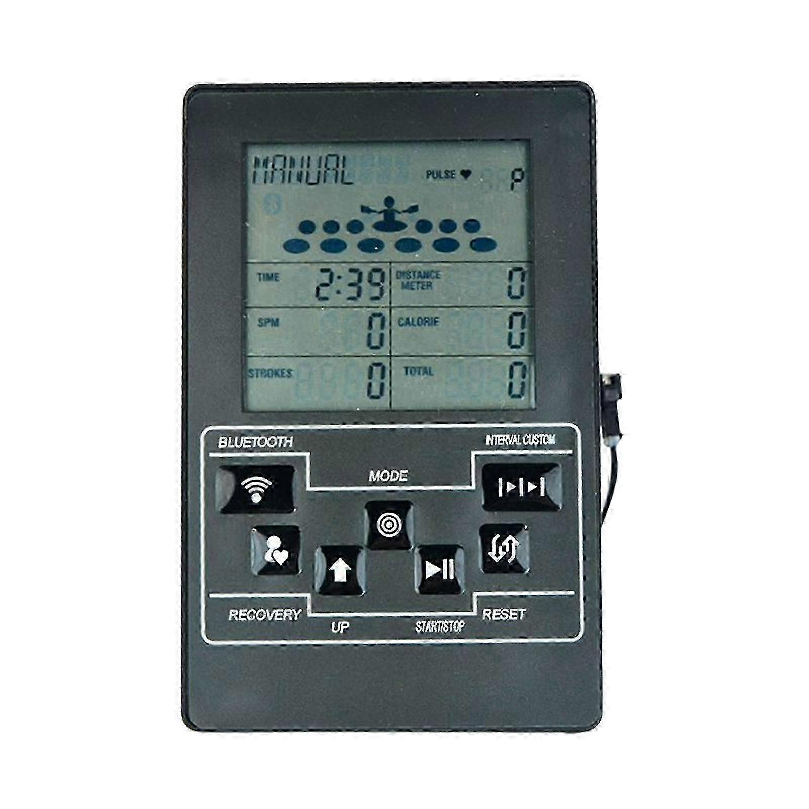 Rowing Machine Monitor Odometer Automatic Durable for Home Exercise Bike