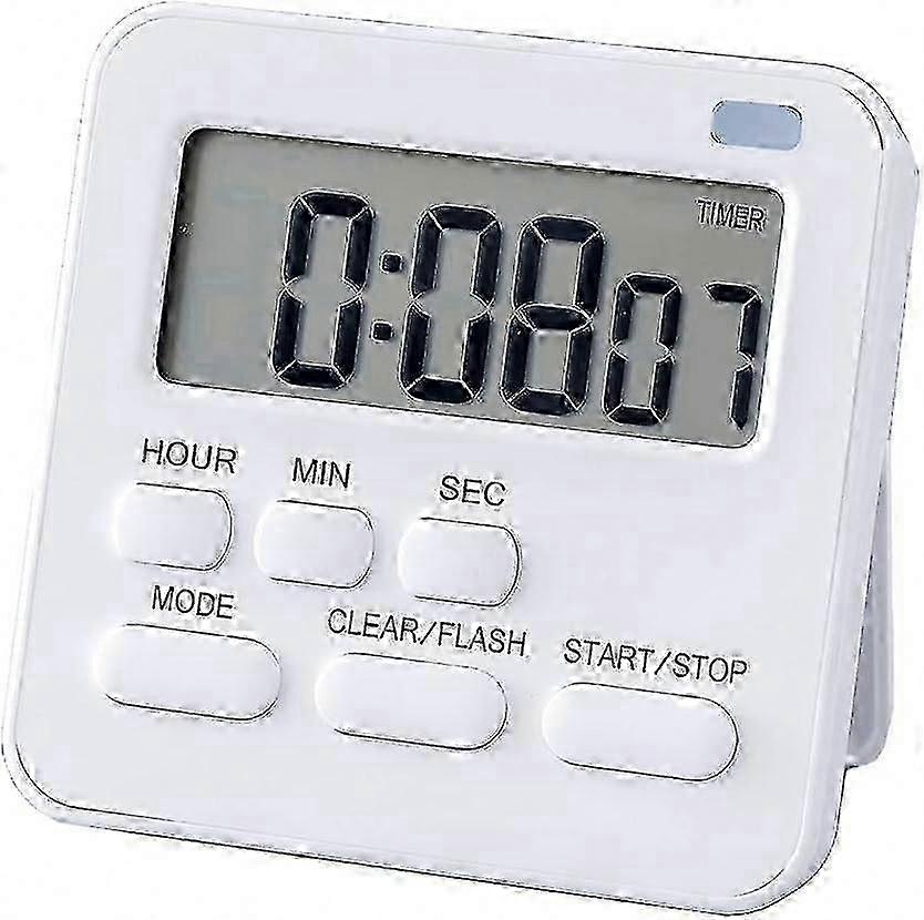 Digital Kitchen Timer with Stopwatch and Countdown Function, Magnetic Egg Timer for Cooking and Baking