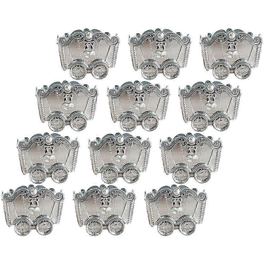 Mining Car Candy Container For Wedding Parties Gift Packaging 48 Pcs Durable Storage Boxes In Silver Color