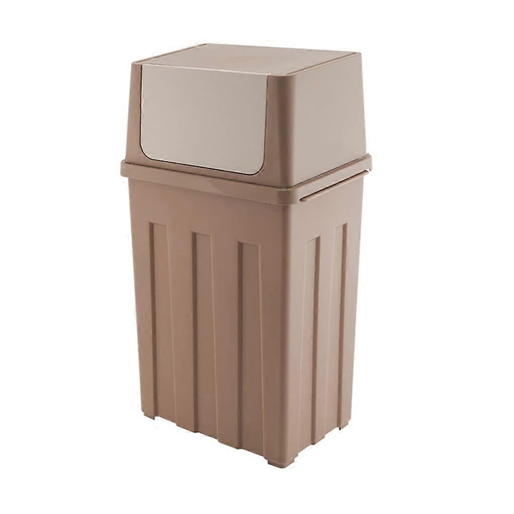 7.92 Gallon Kitchen Trash Can, Large Capacity Plastic Garbage Bin, Rectangular for Home and Office