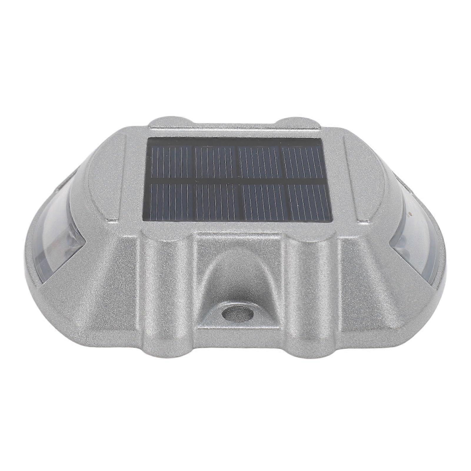 Solar Road Stud Light Aluminum Alloy Waterproof Solar Powered Marker with Smart Sensor Red Flash