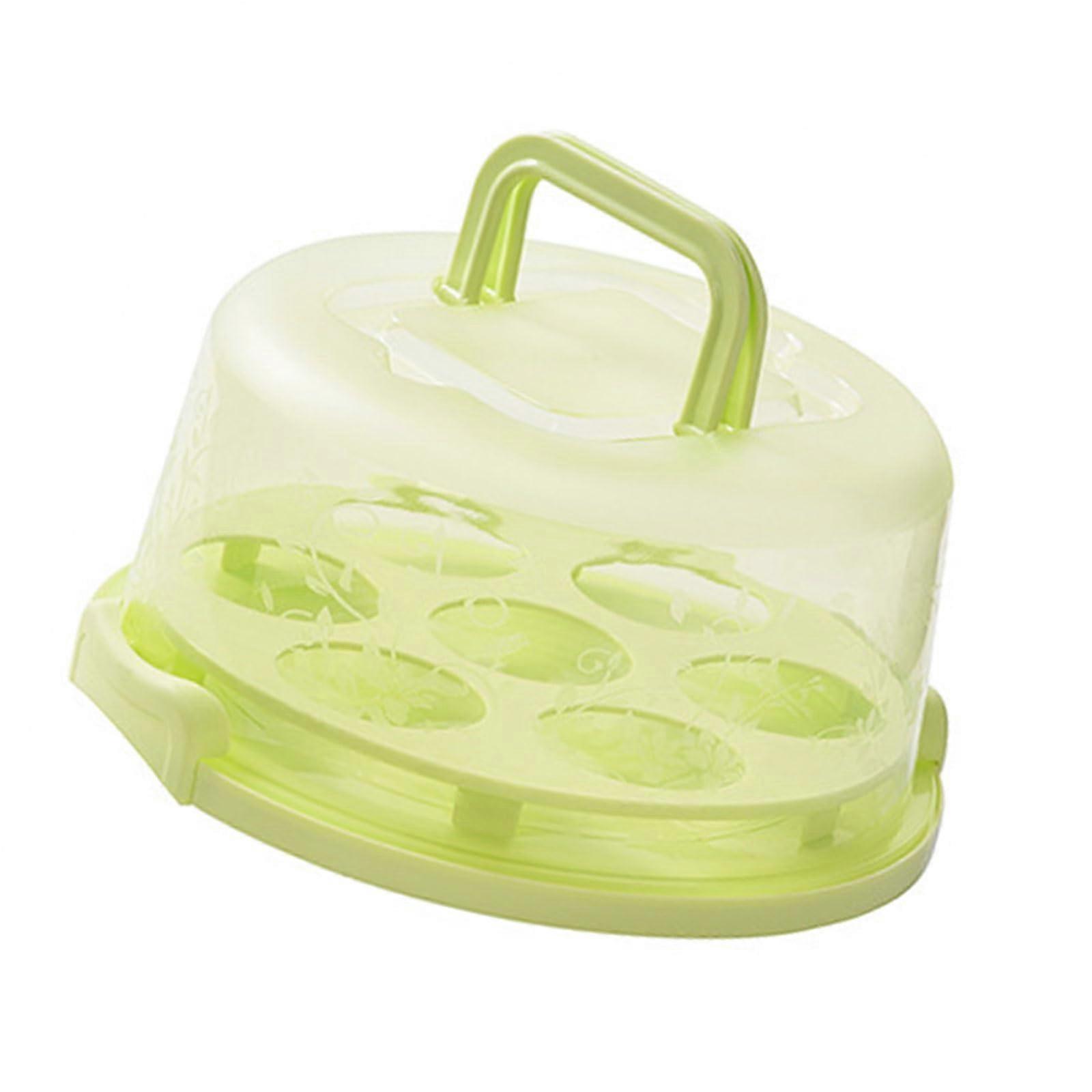 Cake Carrier with Handle and Locking Lid, Dustproof Cake Container for Safe Transport and Storage