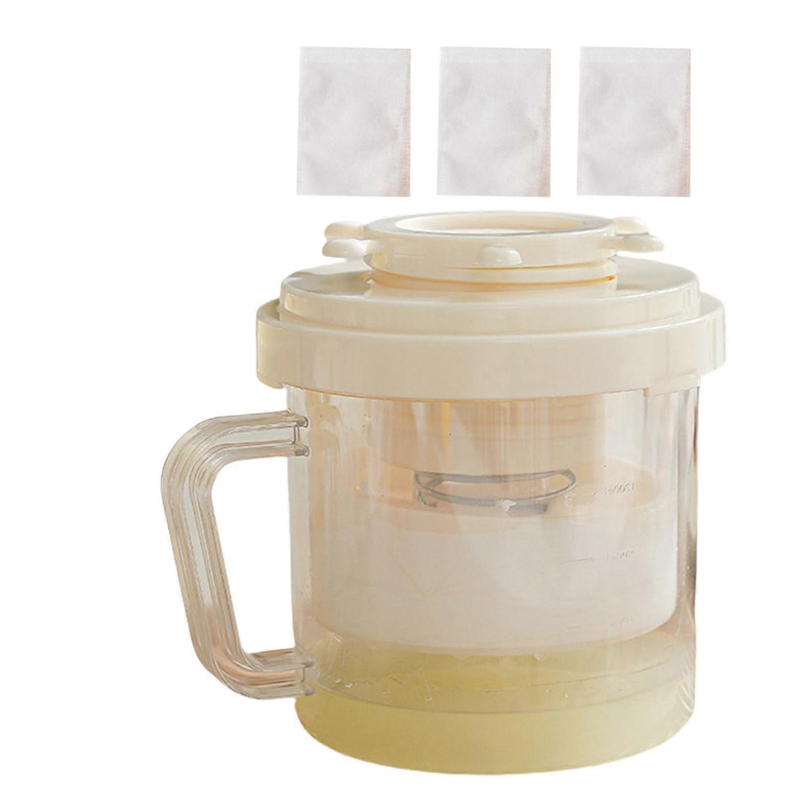 Professional Yogurt Strainer Set and Cheese Maker with Reusable Filter Cloths for Fresh Dairy