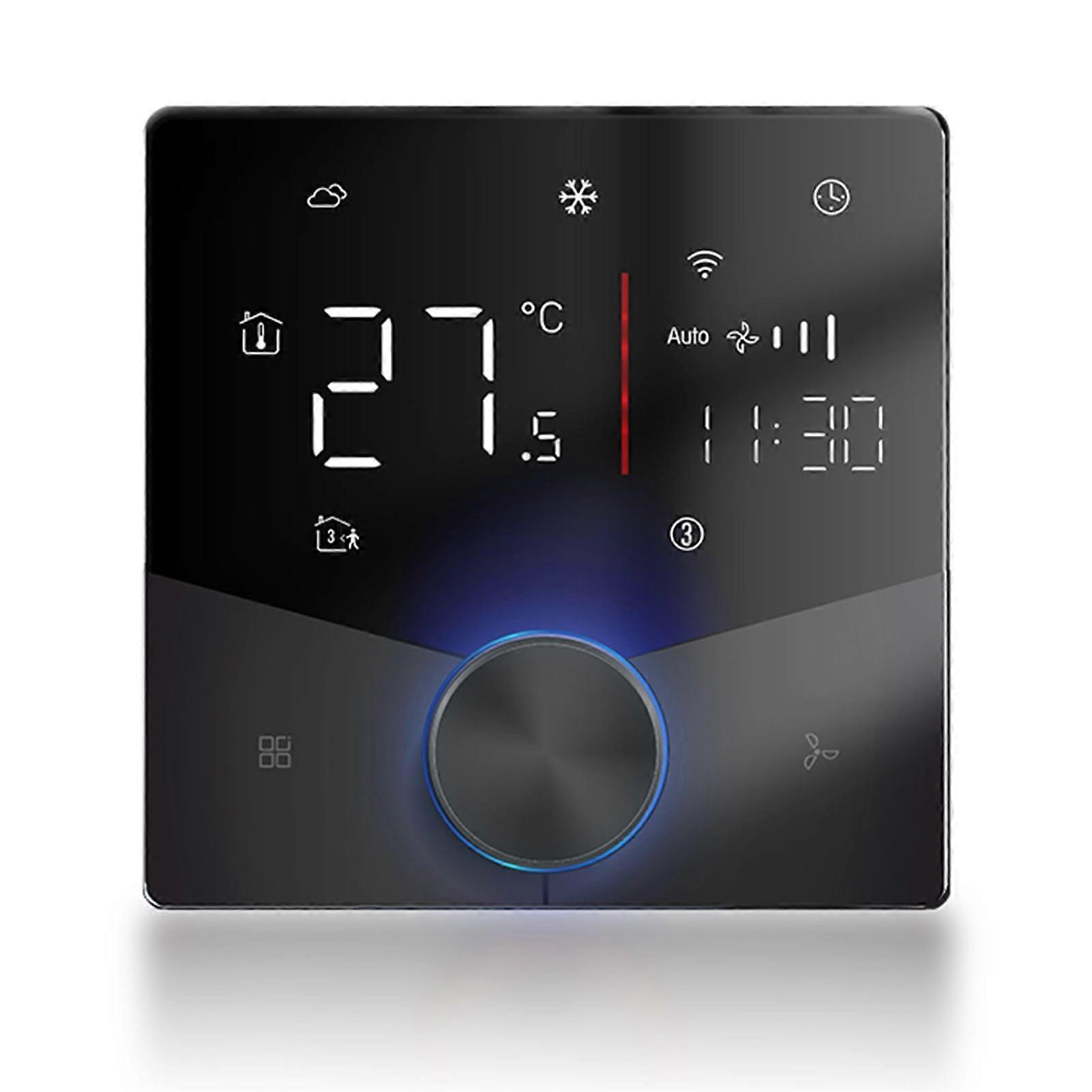 WiFi Air Conditioner Thermostat with LED Display 485 Interface Smart AC Controller for Home Black