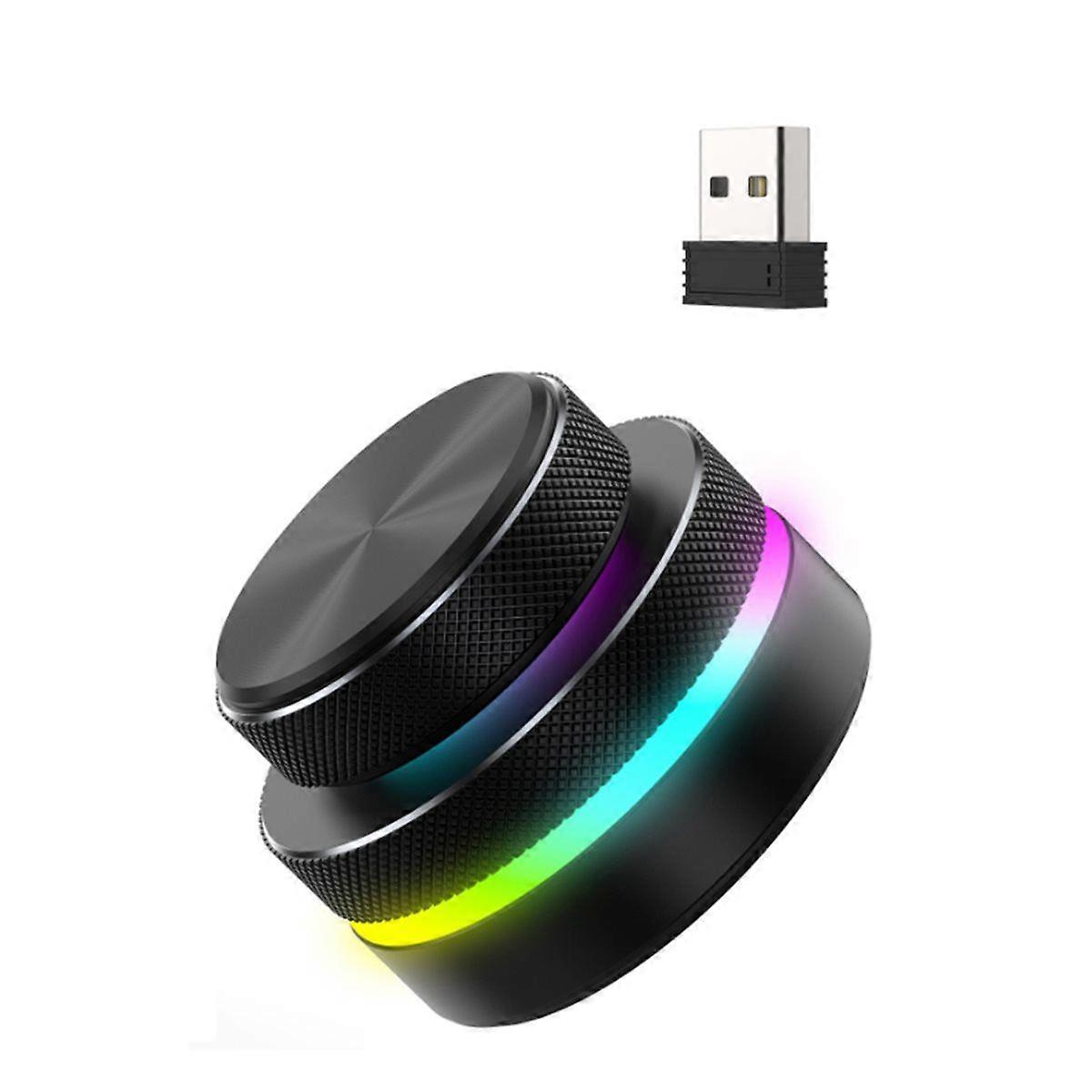 Three-Mode Dual Knob Keyboard with RGB Lights Reverse Direction Knob Single-Button Bluetooth Volume