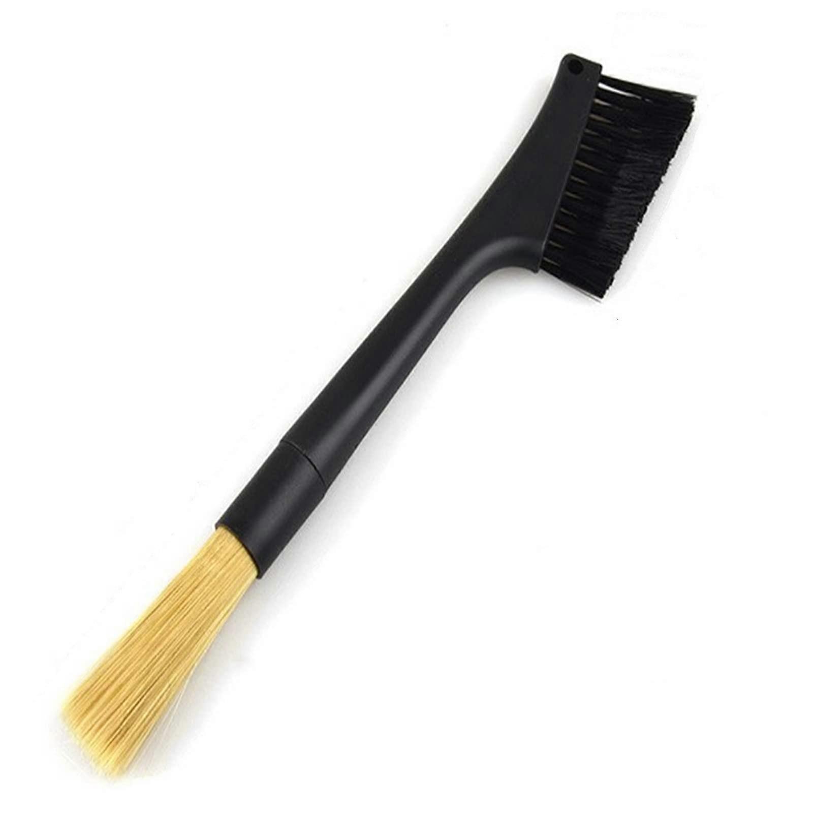 Coffee Grinder Cleaning Brush with Double Head for Espresso Machine Maintenance, Ergonomic Grip