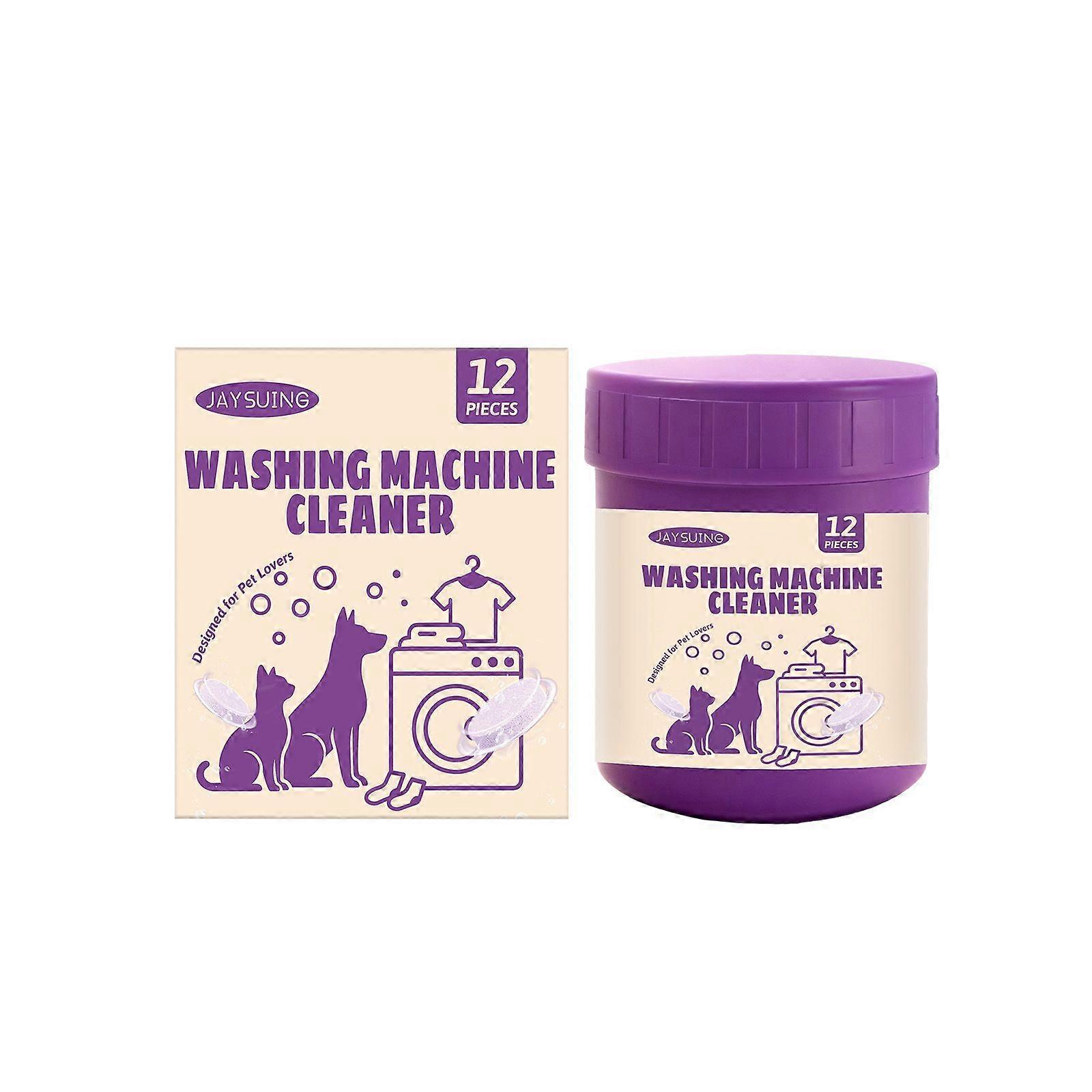 Effective Washing Machine Cleaning Tablets, Remove Odor, Scale, Pet Hair, Deep Clean ,12pcs
